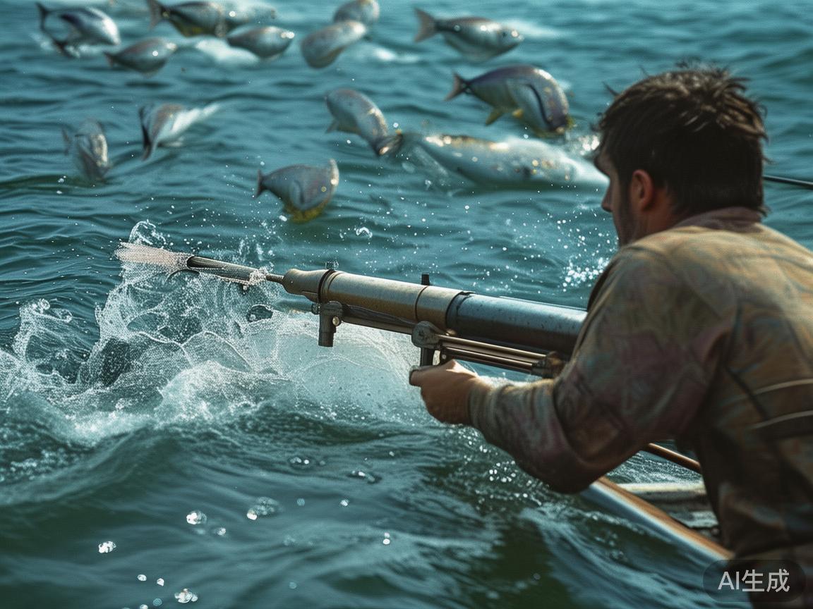 掌握“集中火力”原则
面临多条目标鱼时，合理集中